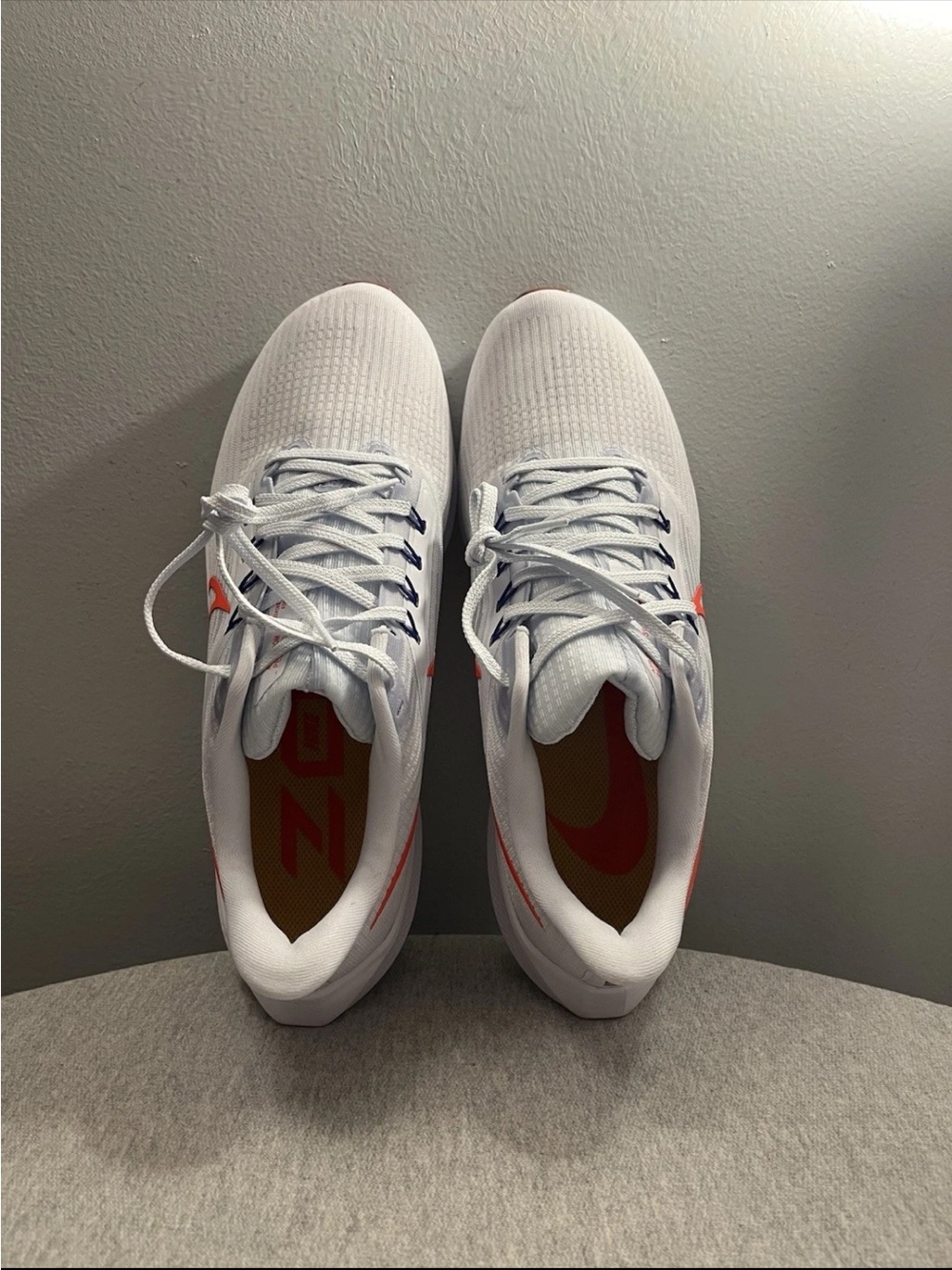 Nike Air Zoom Pegasus 39 Grey Bright Crimson Running Men Shoe Sz 11.5 DH4071-007 - Picture 9 of 11